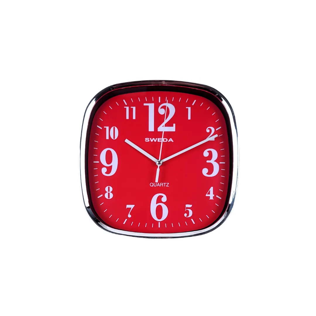 20cm Modern Square numbered Clocks