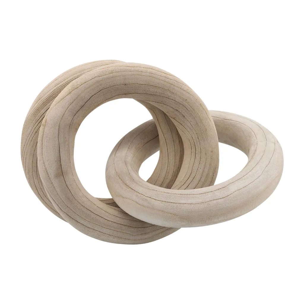 3 Wooden Rings, Natural