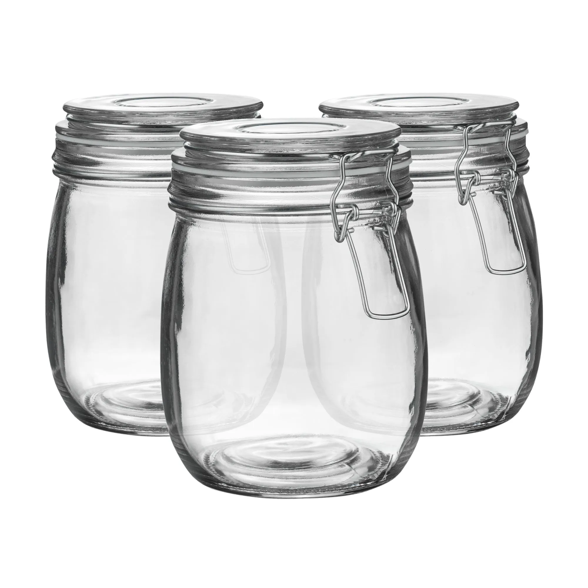 750ml Classic Glass Storage Jars - Pack of 3 - By Argon Tableware