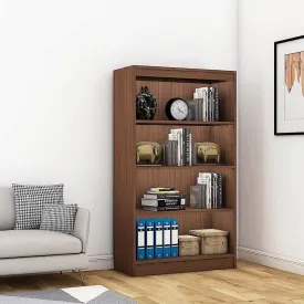 Alpha Bookshelf, 4 shelf, 54" high, Acacia Walnut