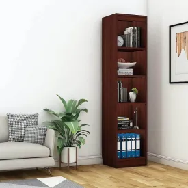 Alpha Trendy Book Shelf, Storage Racks and Shelves, 5 Shelfs, 67" High, Mahogany Finish