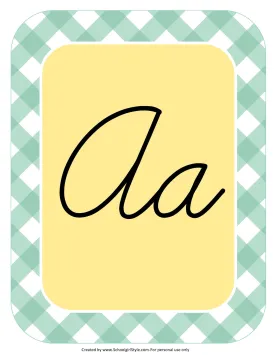 Alphabet Letters - Cursive | Hello! Sunshine Coral | UPRINT | Schoolgirl Style