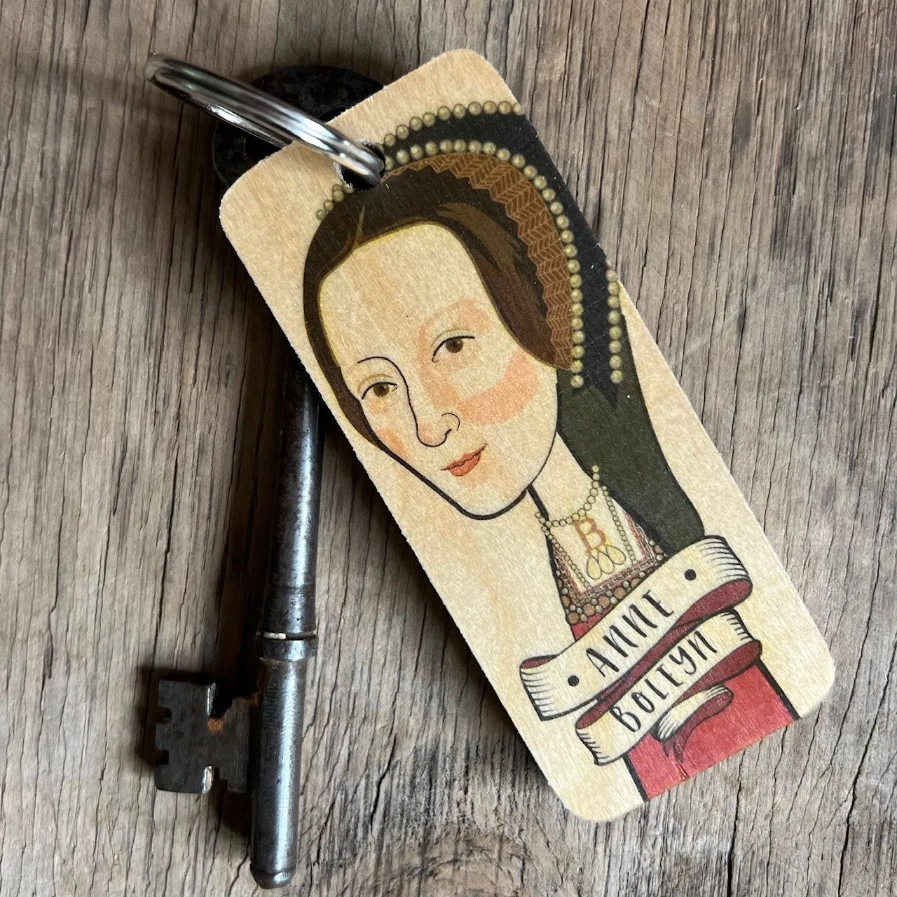 Anne Boleyn - Character Wooden Keyring- RWKR1