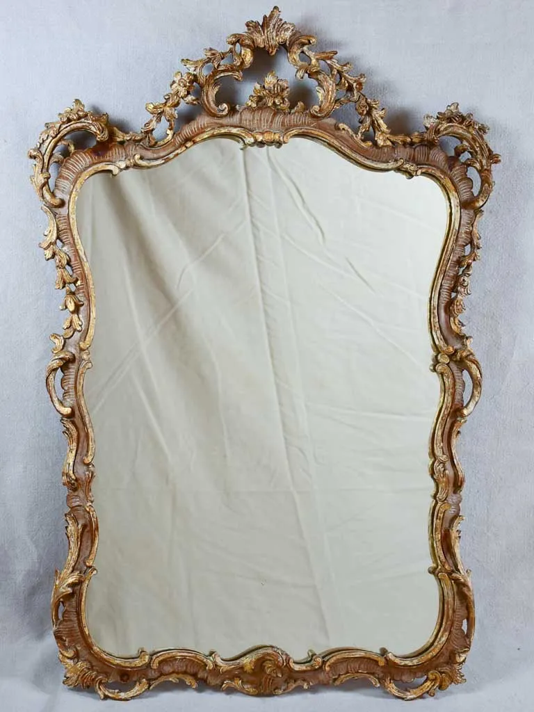 Antique Italian Baroque style mirror 22¾" x 35½"