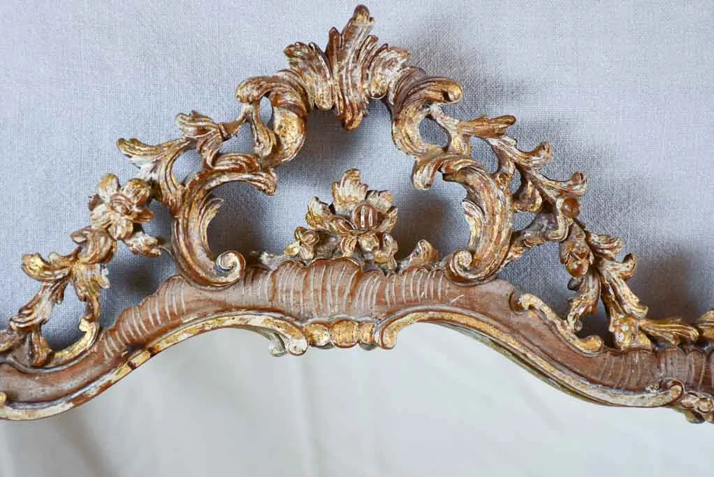 Antique Italian Baroque style mirror 22¾" x 35½"