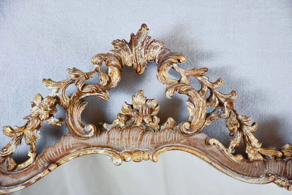 Antique Italian Baroque style mirror 22¾" x 35½"