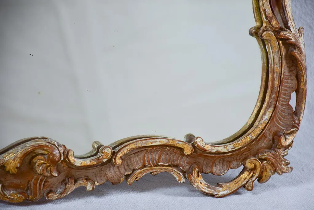 Antique Italian Baroque style mirror 22¾" x 35½"