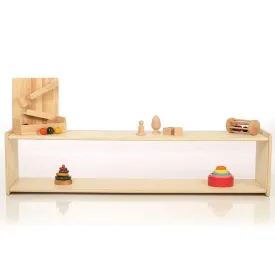 Ariro Toys Montessori Toddler Low Shelf-Natural