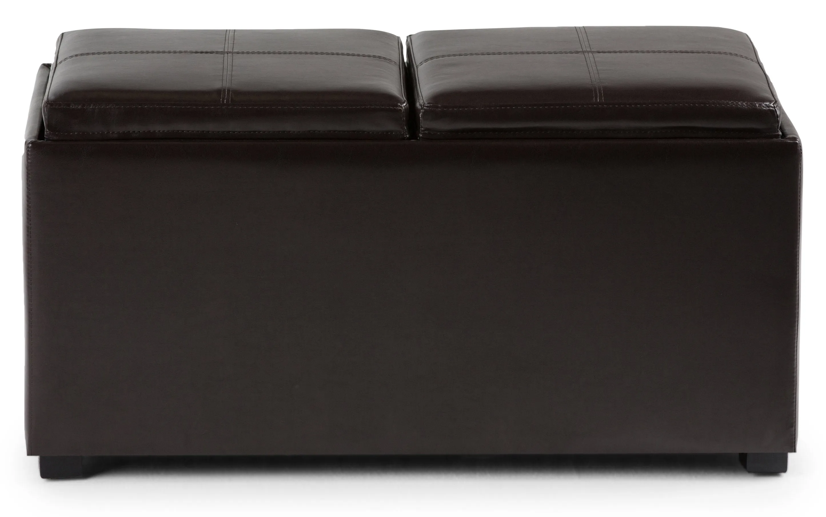 Avalon 5 Pc Storage Ottoman in Vegan Leather