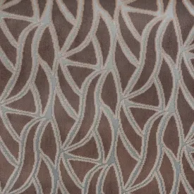 AVALON - MULTI-PURPOSE ABSTRACT CUT VELVET UPHOLSTERY FABRIC BY THE YARD