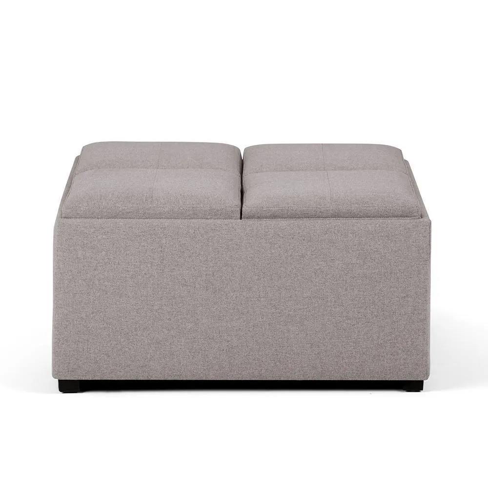 Avalon Table Ottoman in Linen