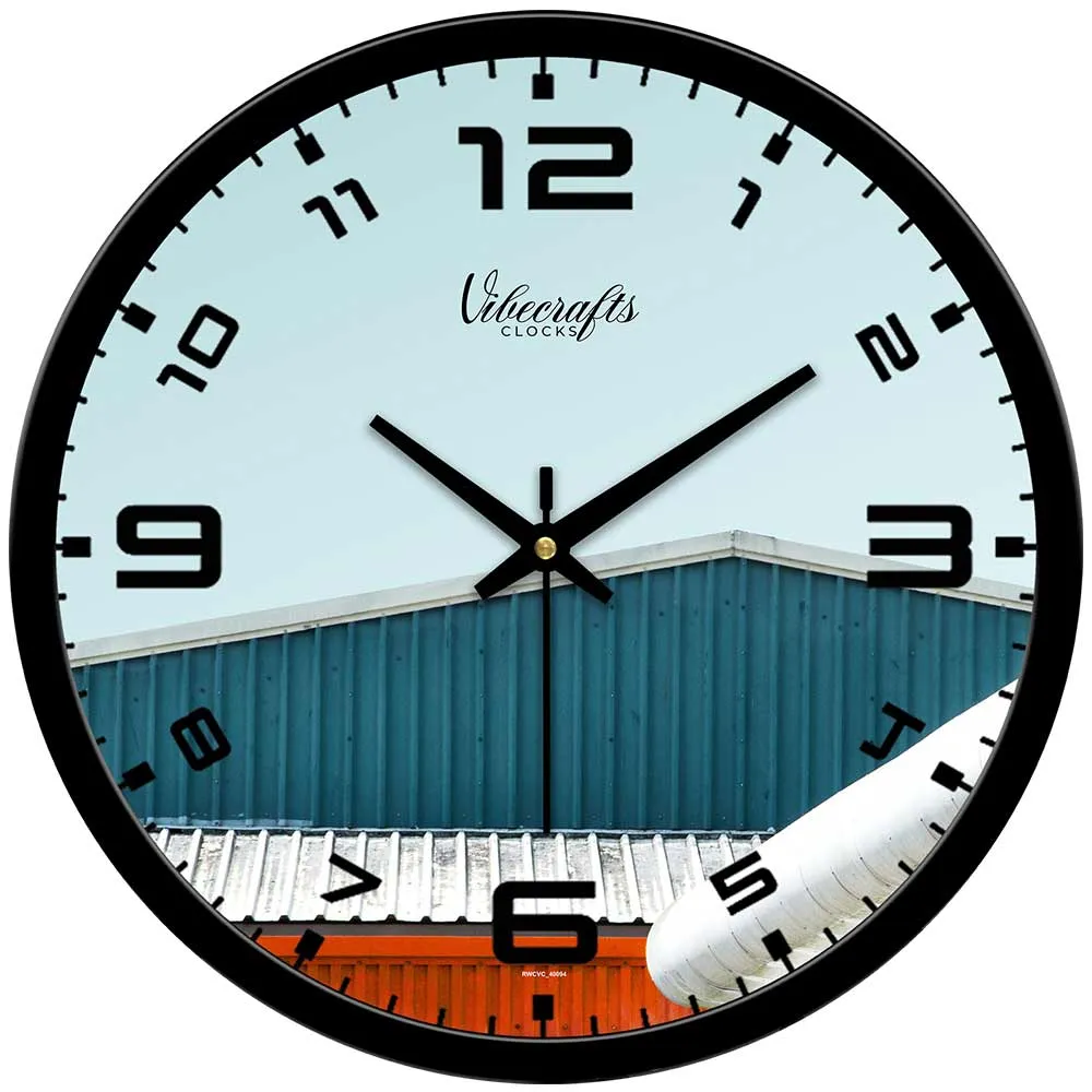 Beautiful Building Corner Designer Wall Clock