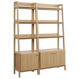 Bixby Wood Bookshelves - Set of 2 By Modway - EEI-6113 - Oak