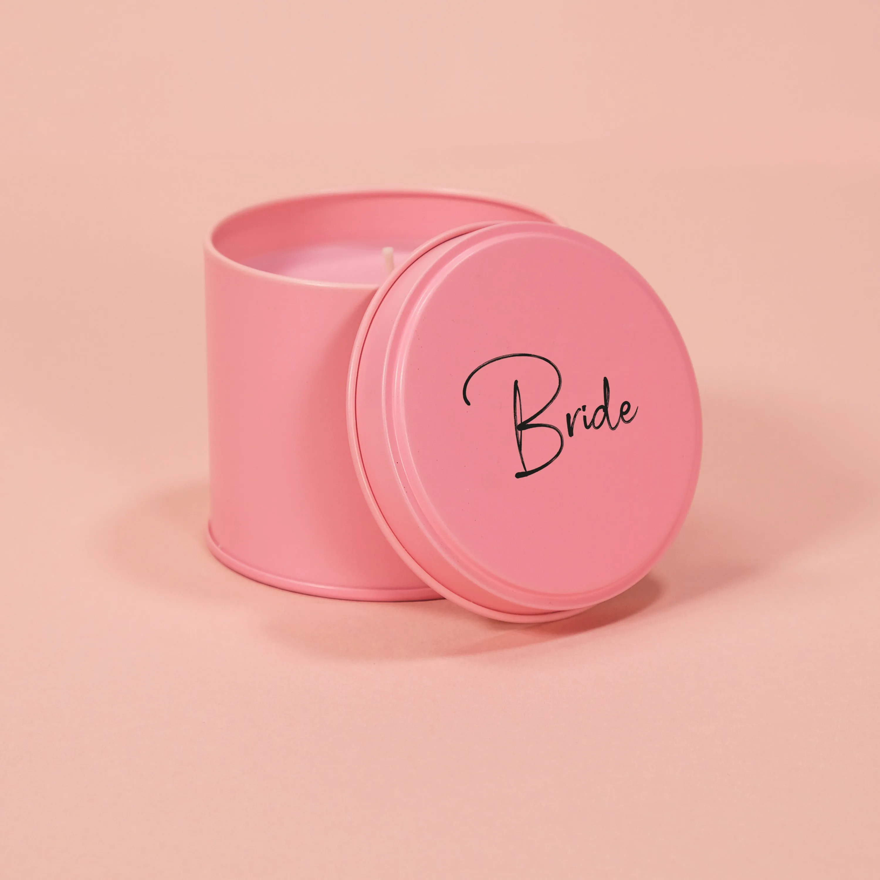 Bride Pink Tin Candle