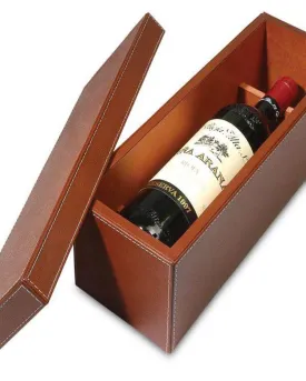 Brown Wine Gift Box - Angie India Bar Accessories