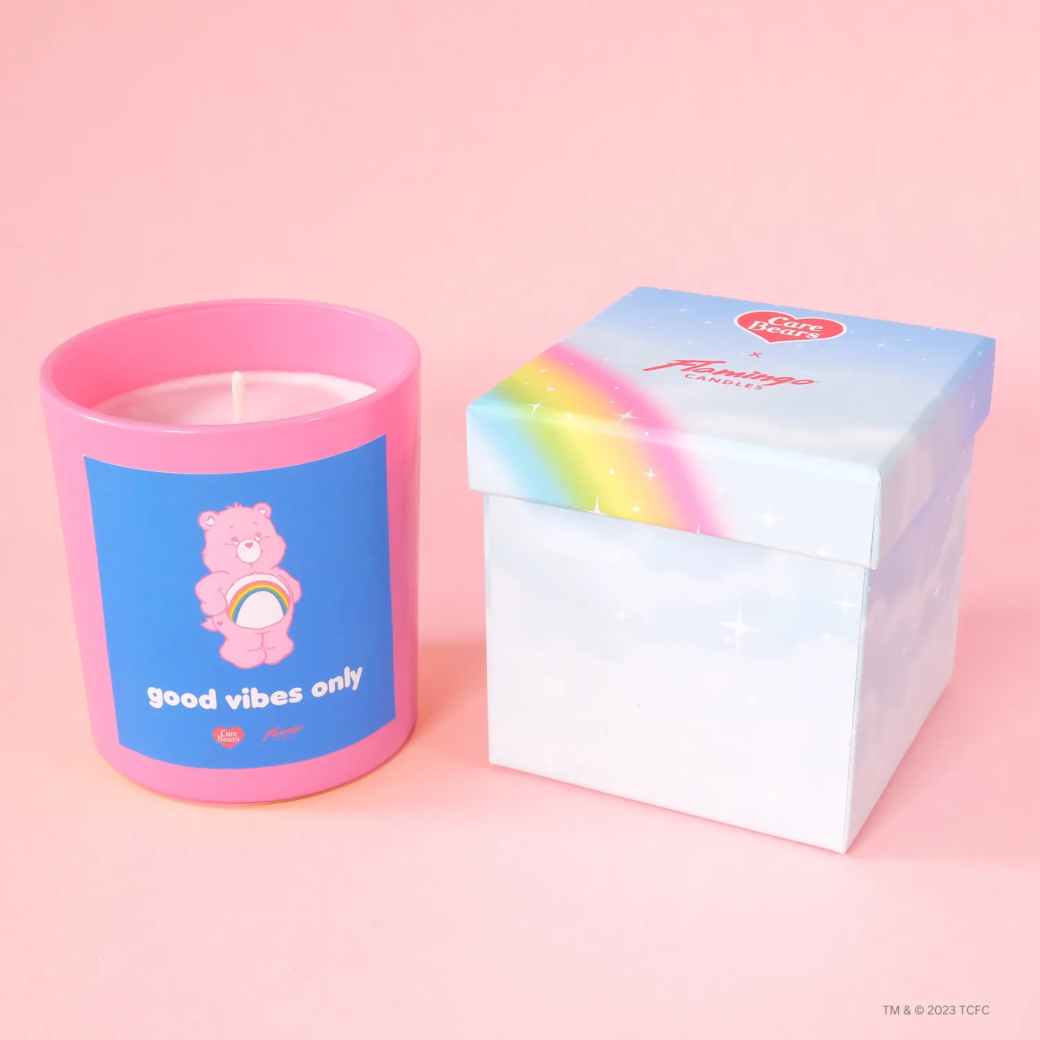 Care Bears x Flamingo Candles Fuzzy Wuzzy Cheer Bear Jar Candle