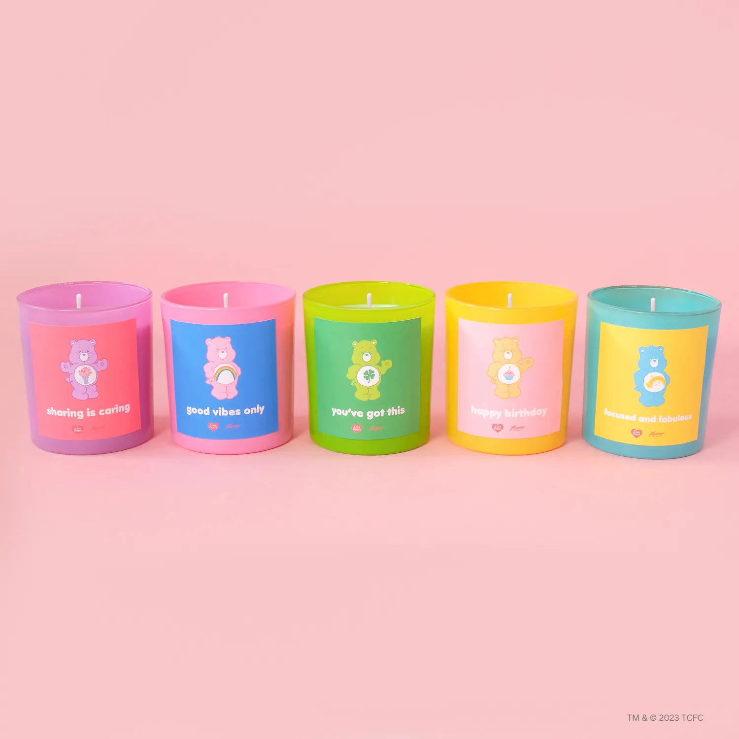 Care Bears x Flamingo Candles Fuzzy Wuzzy Cheer Bear Jar Candle