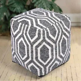 Croix Pouf Grey 40 x 40 x 40 CM