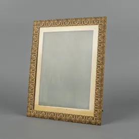 EDWARD MILLER & SON Cast Brass 6x8 Picture Frame