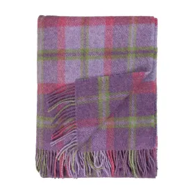 English Country Woollen Throw Heather