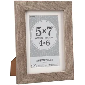 Essentials Gray Picture Frame: 5 x 7 inches