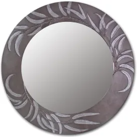 Eucalyptus Round Mirror by Deborah Childress of Blindspot Mirrors