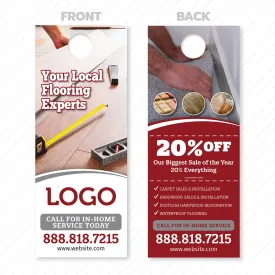 Flooring Contractor Door Hanger