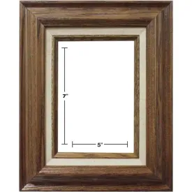 GOLDEN OAK W/LR PICTURE FRAMES 5in x 7in