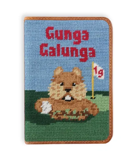 Gopher Golf Needlepoint Golf Scorecard Holder