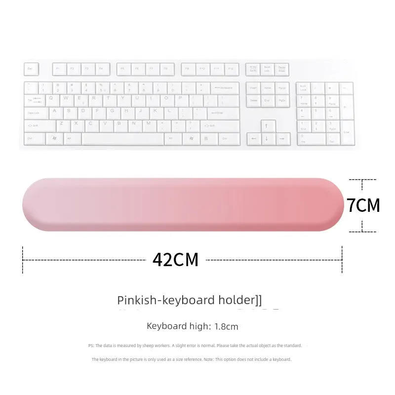 Gradient Silicone Fresh Air Palm Pillow Keyboard Support