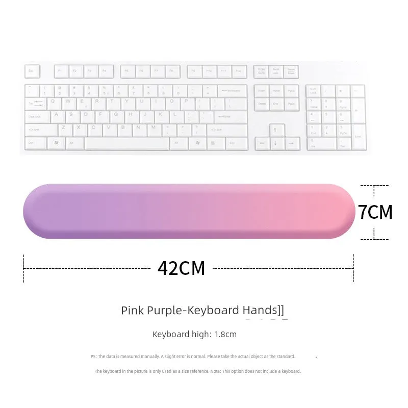 Gradient Silicone Fresh Air Palm Pillow Keyboard Support