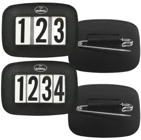 Hamag Leather Saddle Cloth Number Holders (Pair)