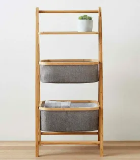 Happer Folding Bamboo Frame Storage Rack