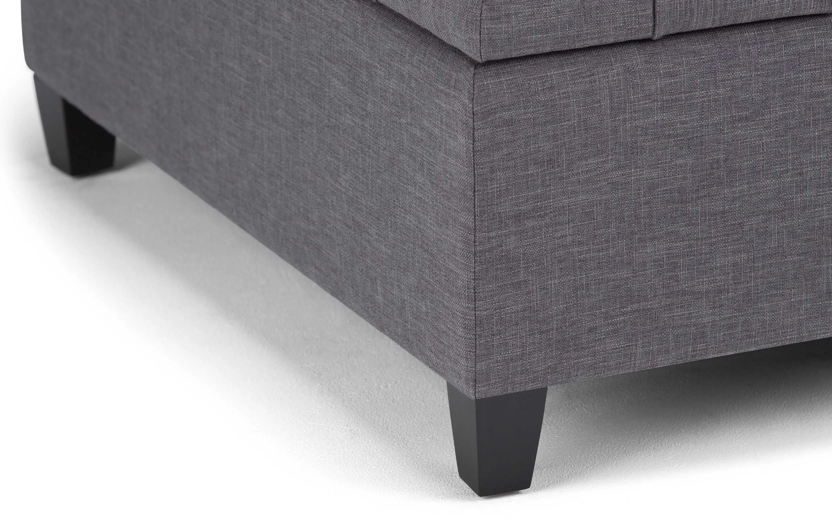 Harrison Coffee Table Ottoman in Linen