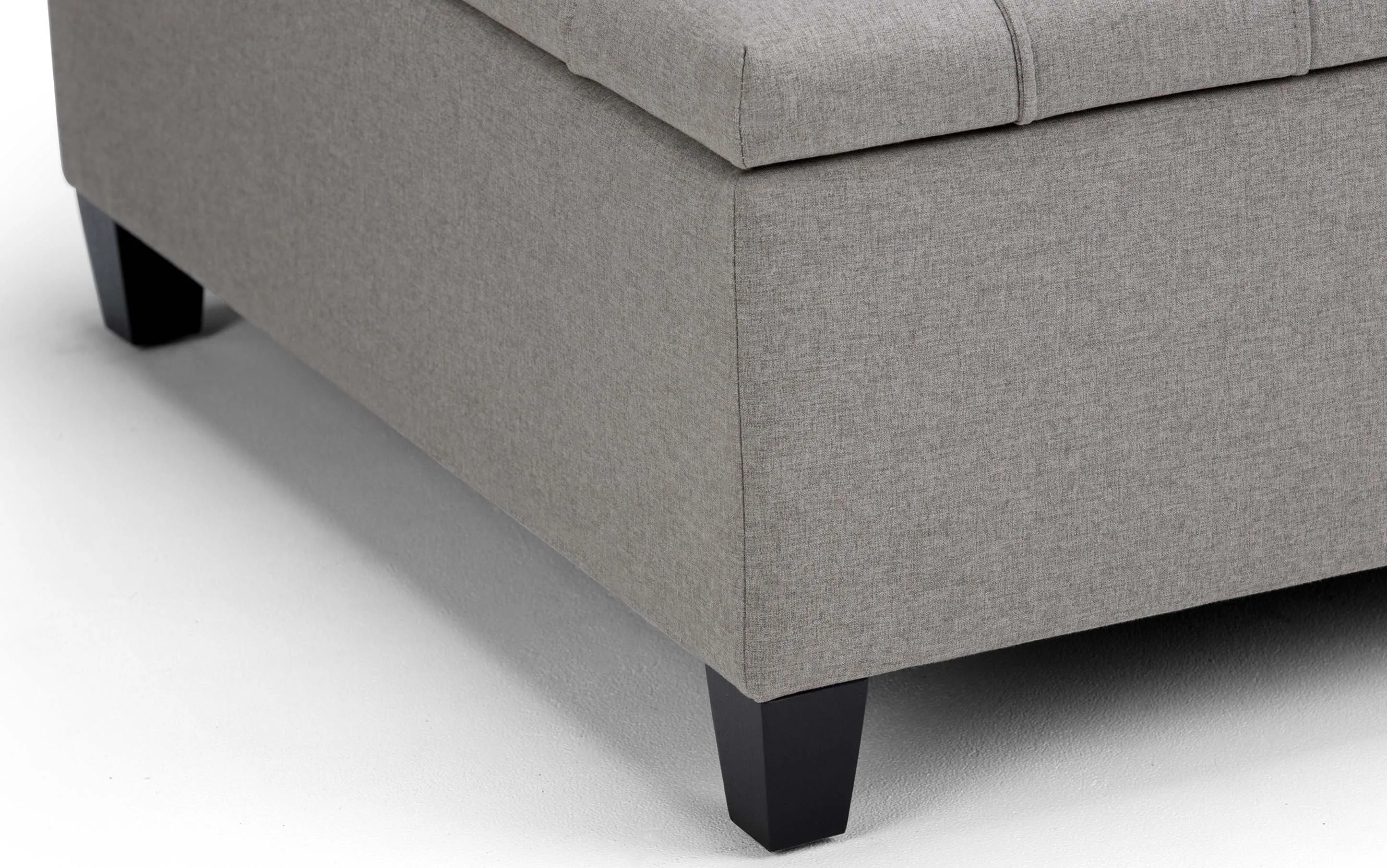 Harrison Coffee Table Ottoman in Linen