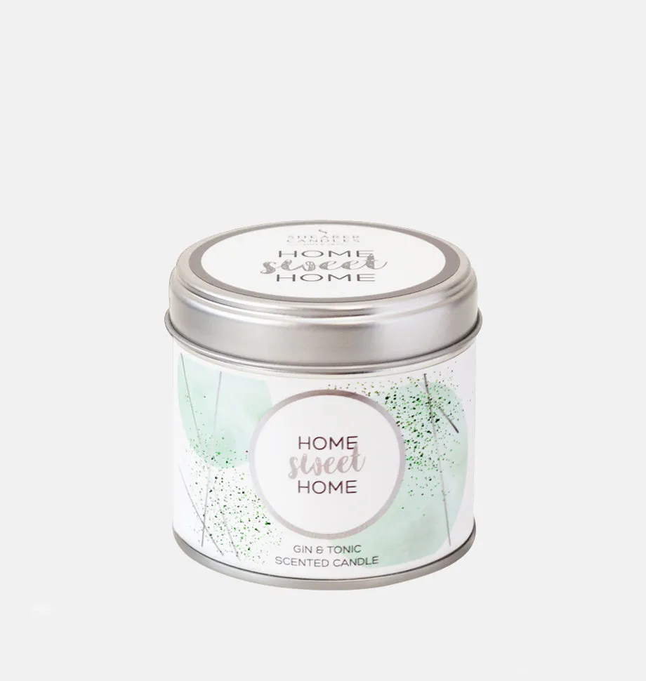 Home Sweet Home Large Scented Tin Candle