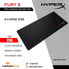 Hyperx Fury S | X-Large Size Pro Gaming Mouse Pad (Brand New)