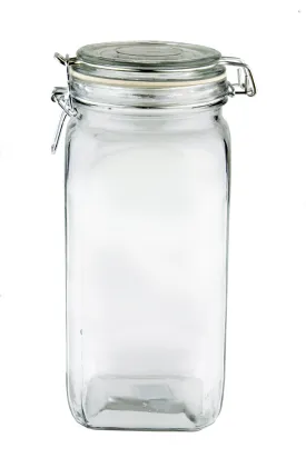 Kates Square Glass Jar 1.75L