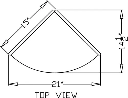 KYDZCURVES - CORNER SHELVES IN THREE SIZES