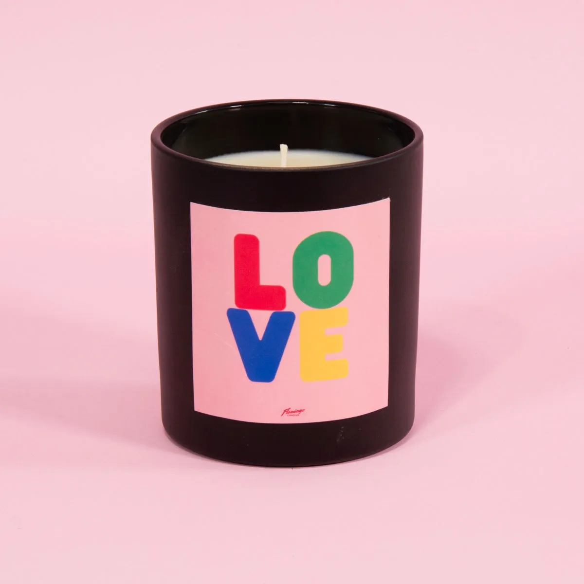 Love Bug LOVE Black Candle