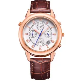 Men's Classic Roman Dial Luxury Watch