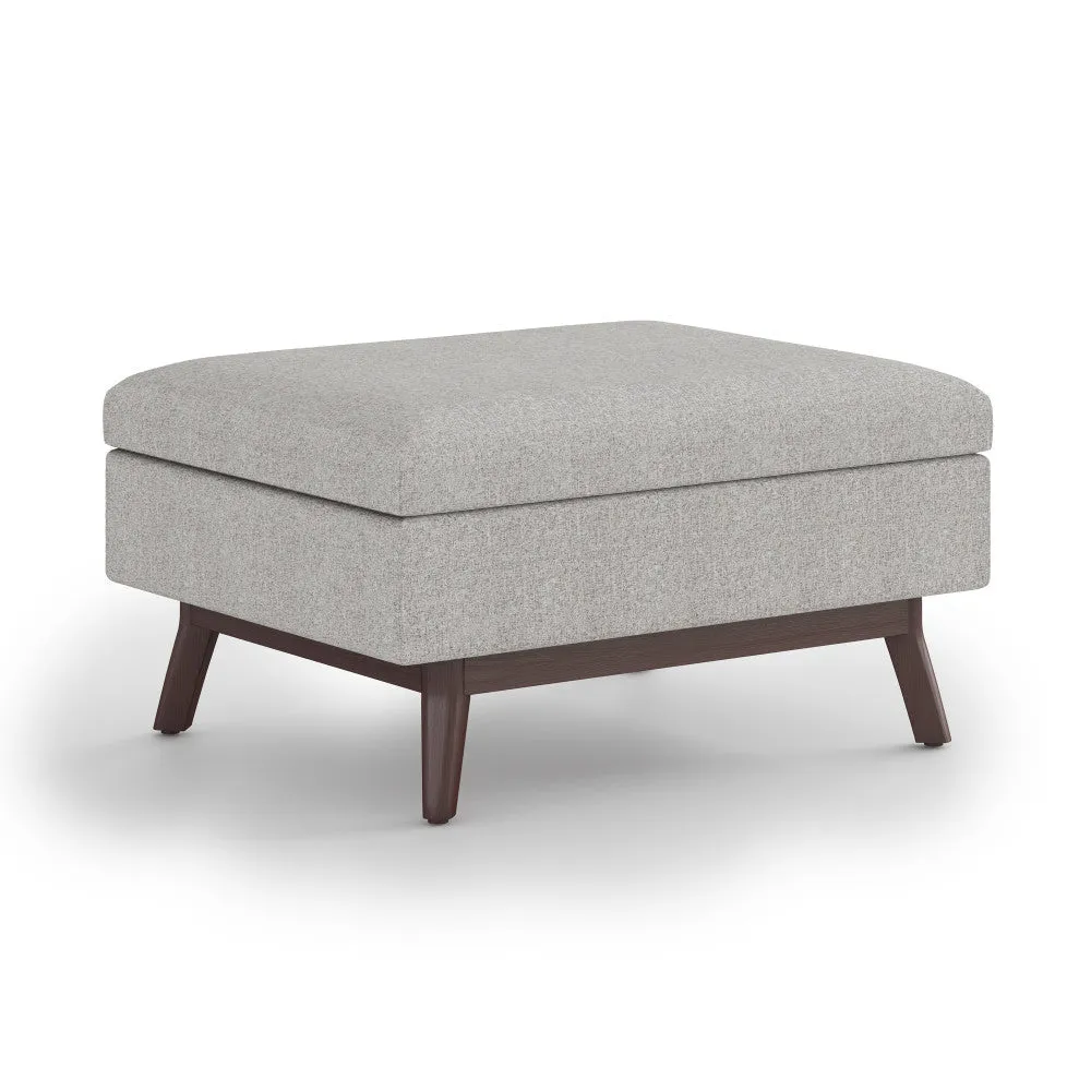 Owen Small Coffee Table Ottoman in Linen