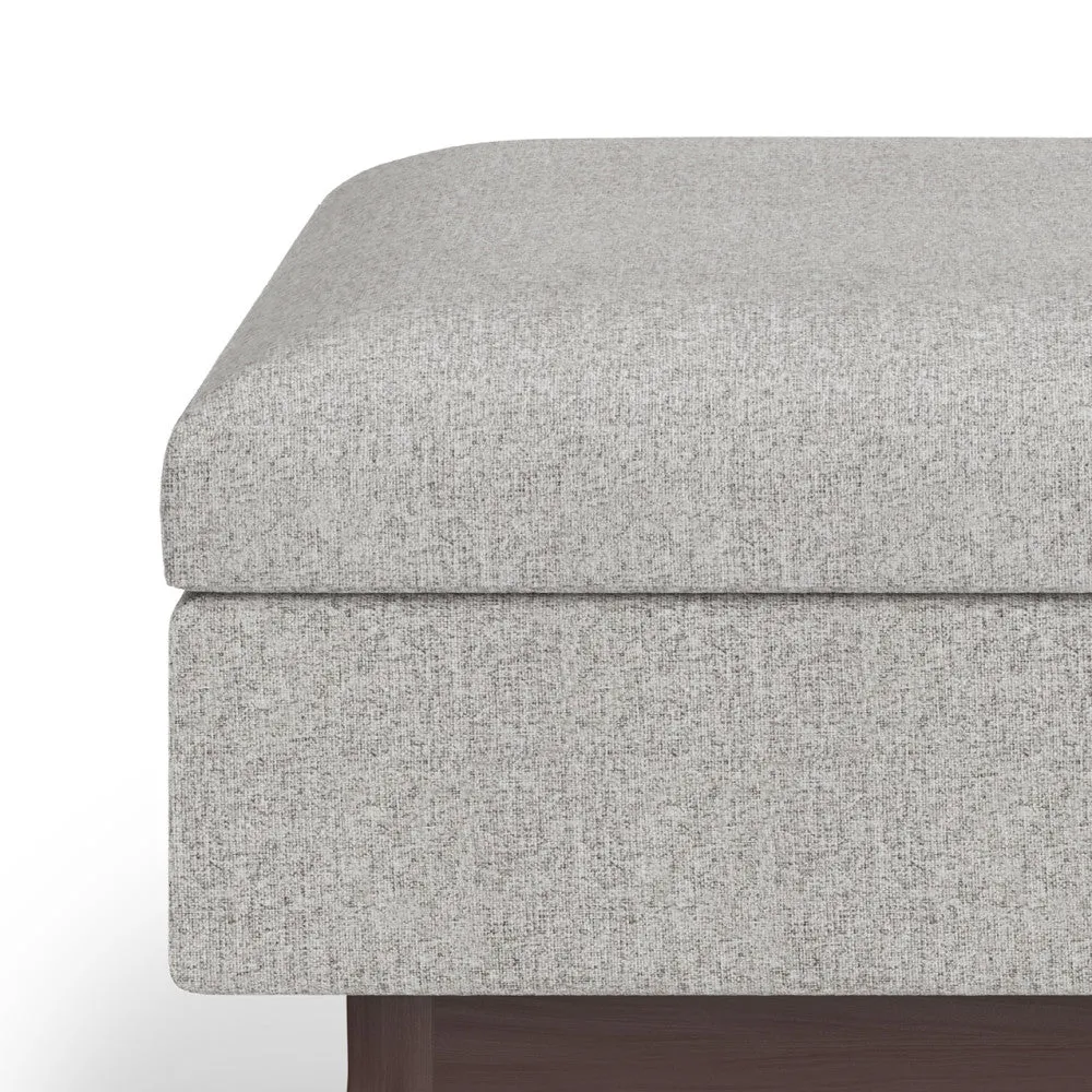 Owen Small Coffee Table Ottoman in Linen