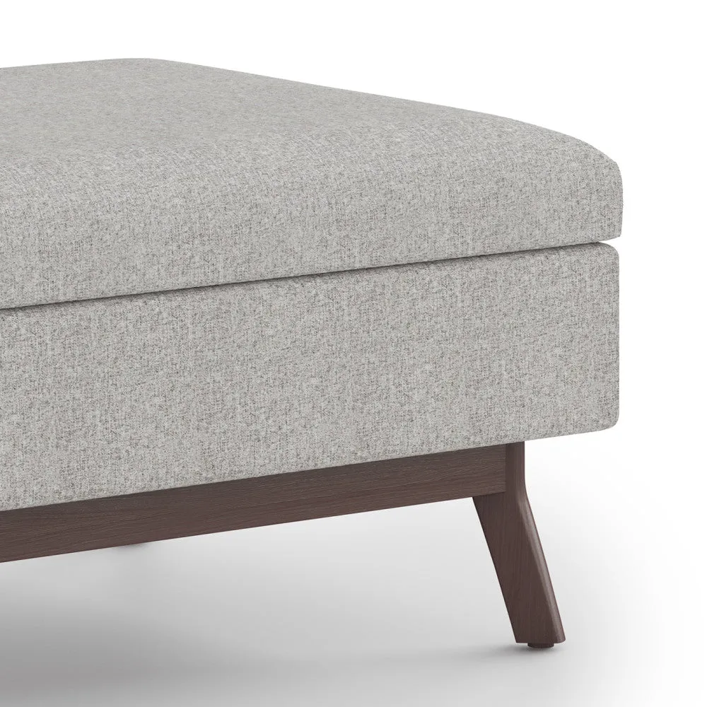 Owen Small Coffee Table Ottoman in Linen