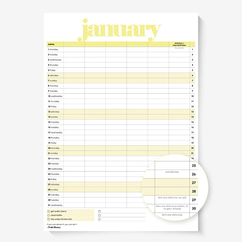 PRINTABLE: 2024 Family Calendar