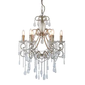 Raphael Chandelier in Antique Silver