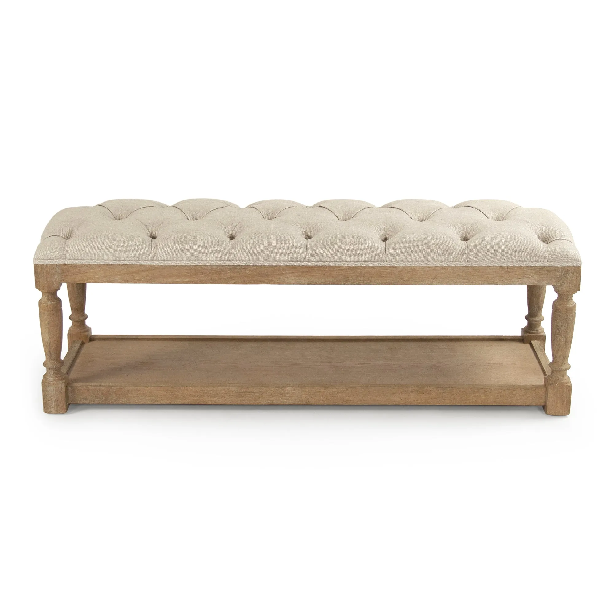 Rectangular Tufted Bench by Zentique