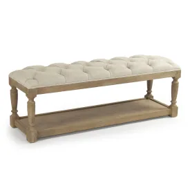 Rectangular Tufted Bench by Zentique