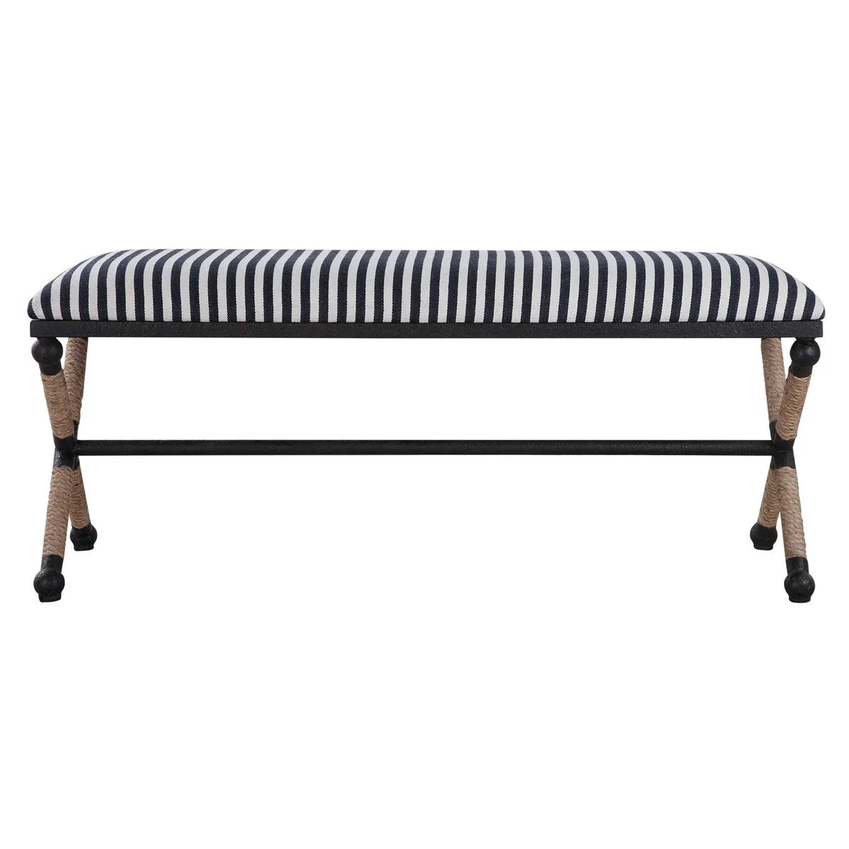 SAILOR-STRIPED BENCH