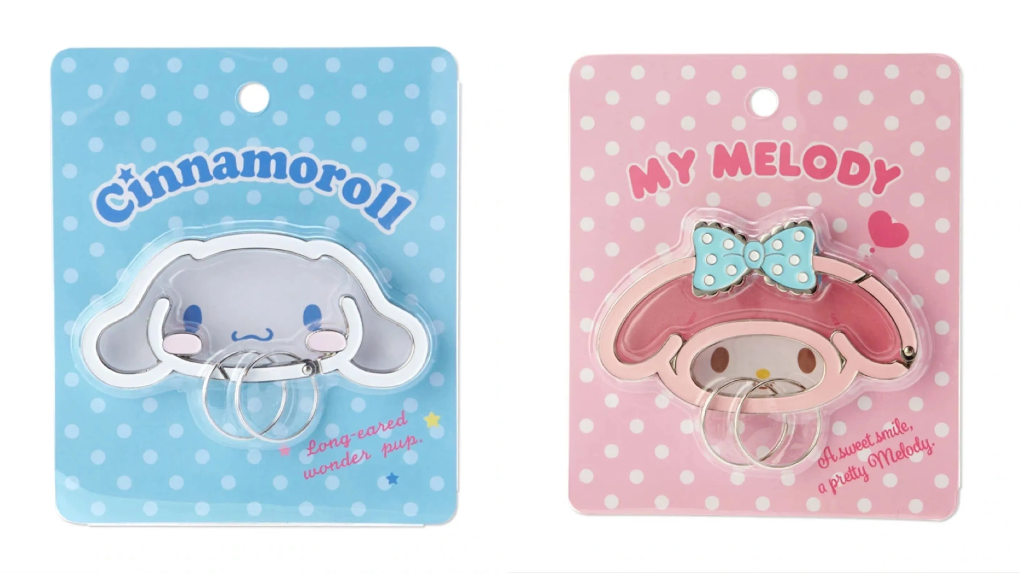 Sanrio Character Face Frame Carabiner Keychain